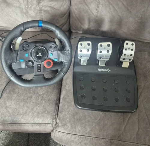 Logitech g29 wheel driving - logitech, wheel,